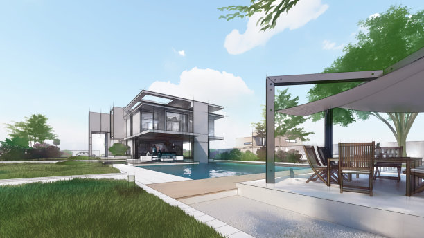 户型图彩图线条