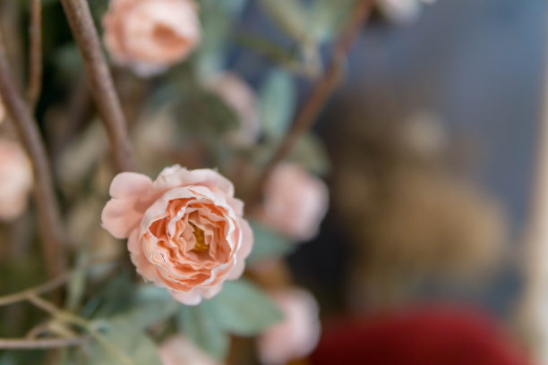 红色婚礼花艺素材