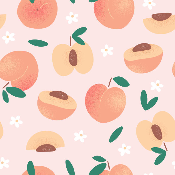 水蜜桃插画素材