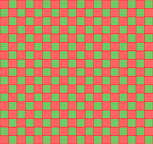 红绿格子布纹