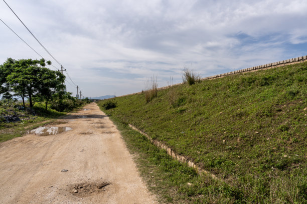 乡村路,山,土路