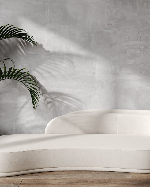 芭蕉叶沙发背景