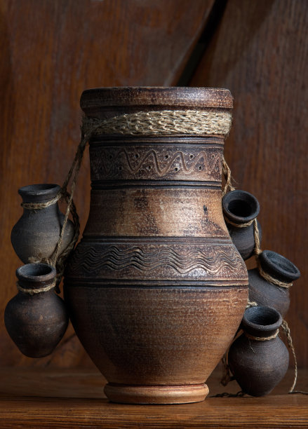古代厨房罐子
