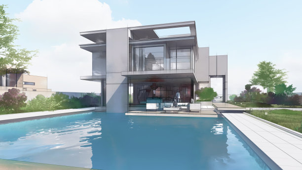 户型图彩图线条