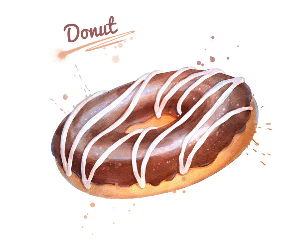 美食绘本小吃复古餐饮