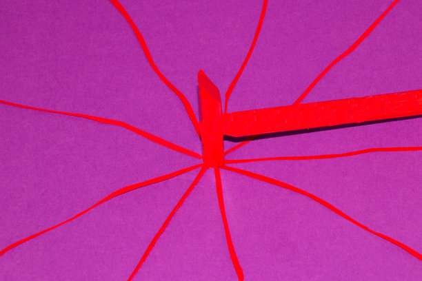 矢量彩色立体分形图案