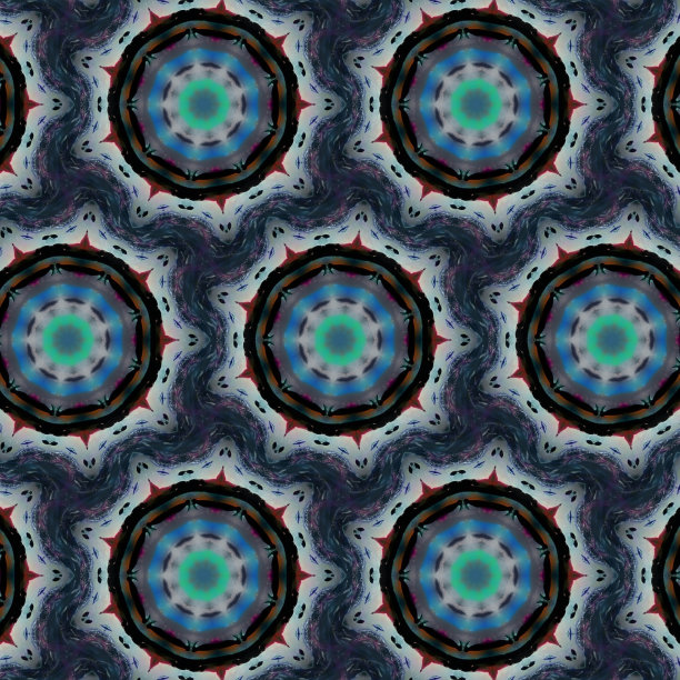 多彩马赛克风格艺术图案