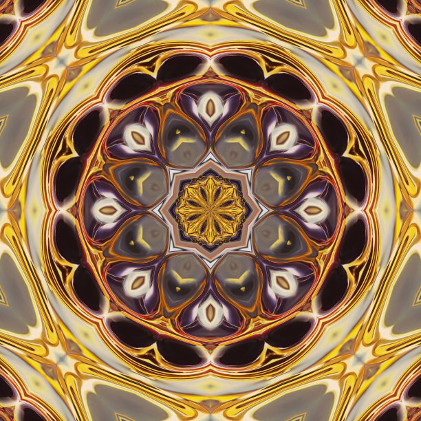 梦幻蓝金抽象纹理图案