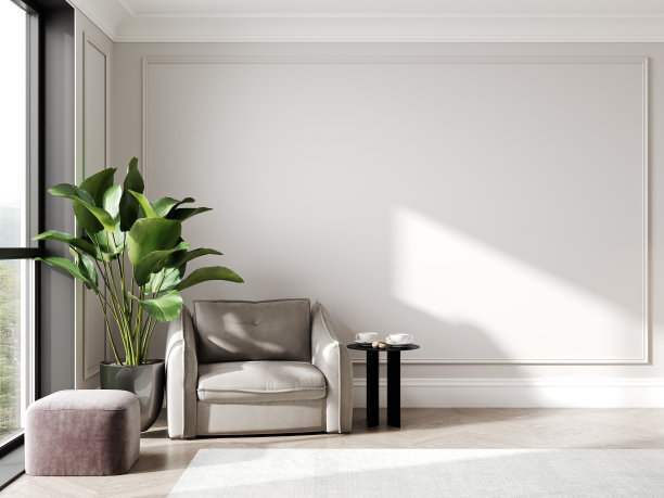 芭蕉叶沙发背景