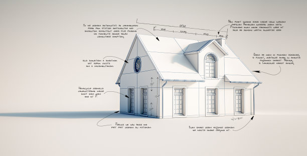 户型图彩图线条