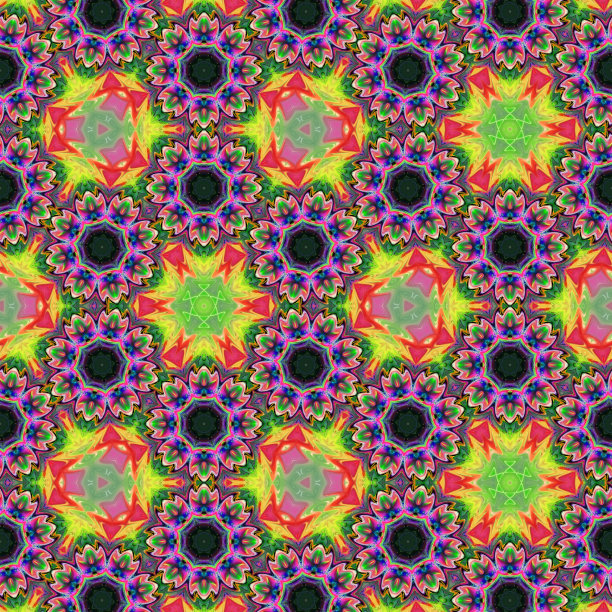 多彩马赛克风格艺术图案