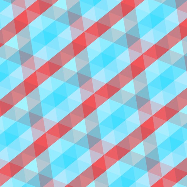 蓝绿几何六边形无缝图案