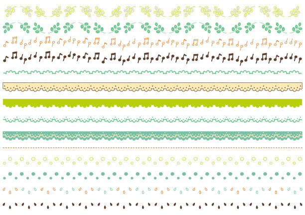 黄绿竖条纹简约背景图案