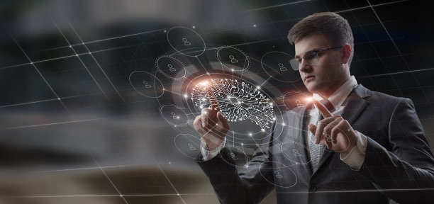 科技风商务活动背景