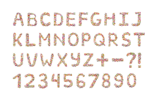 数字字体组合图案