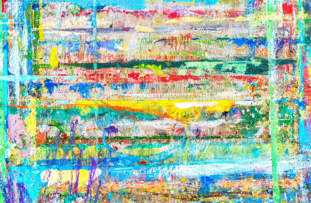 涂鸦抽象背景彩虹纹理