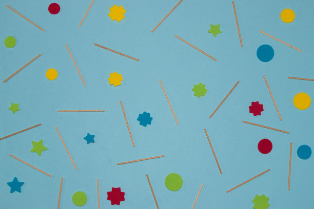 粉色星星圆形矢量图案