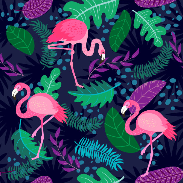 可爱矢量度假元素绿色