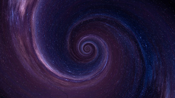 繁星点点蓝色动态宇宙