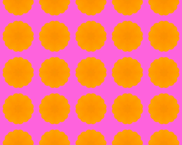 精美圆形渐变花纹图案