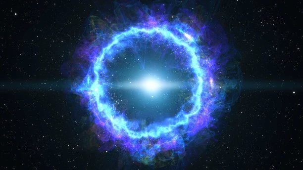 繁星点点蓝色动态宇宙