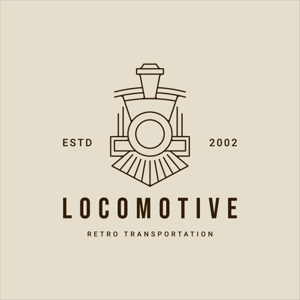 老式火车logo