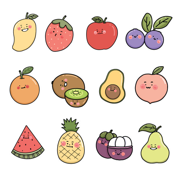 卡通水果