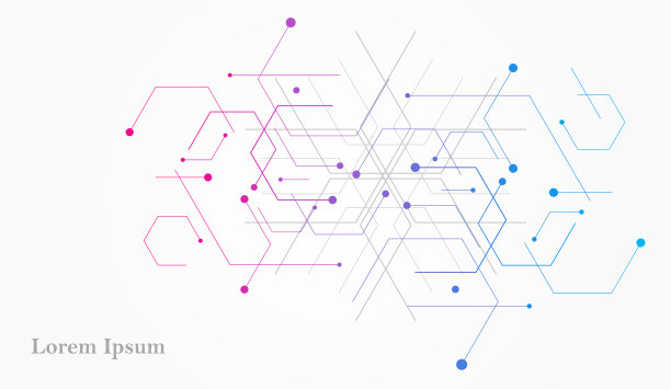 抽象几何四方连续图