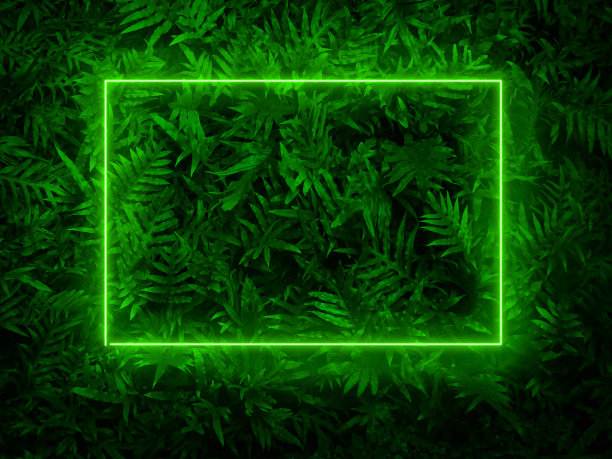 清新绿色方块背景图案