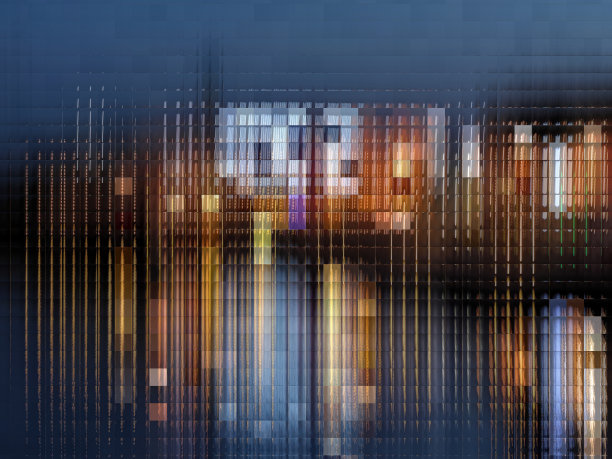 高端商业城市背景板