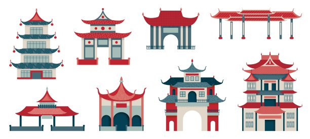 宝塔,宫殿,国内著名景点