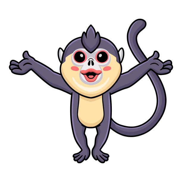 金丝猴插画漫画