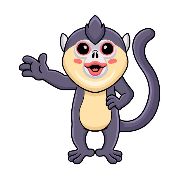 金丝猴插画漫画
