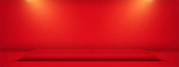 红色背景