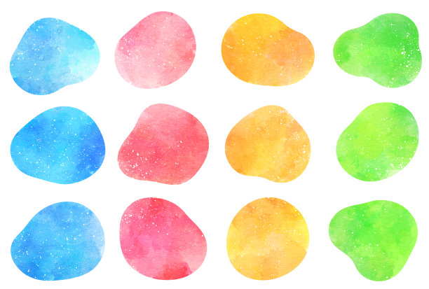 简约水彩背景水彩元素