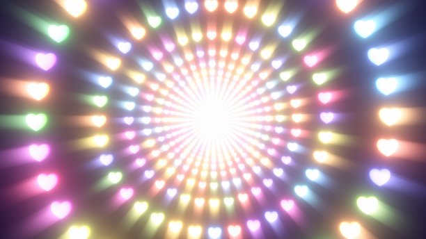 灯光隧道浪漫灯光