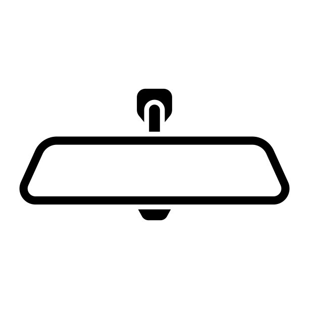 矢量插图简约生活用品镜子