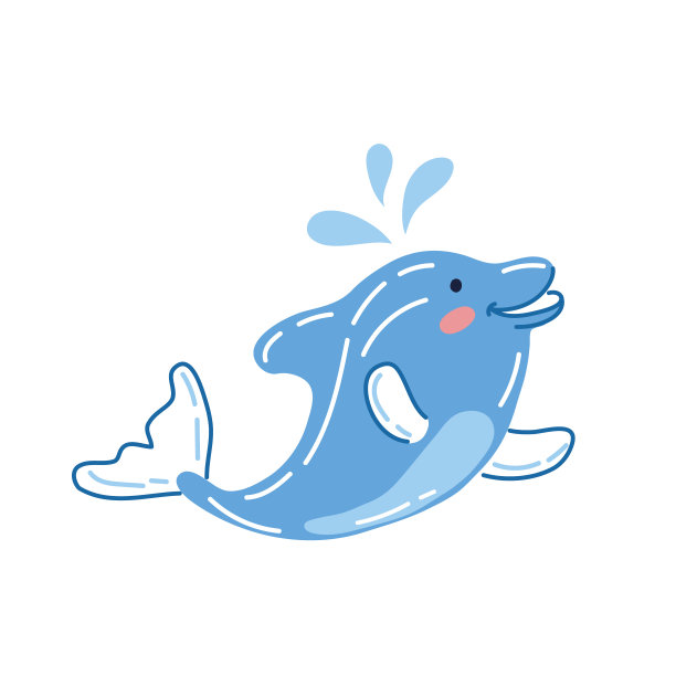 卡通海豚