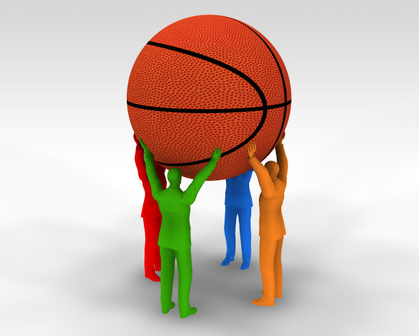 篮球运动塑像