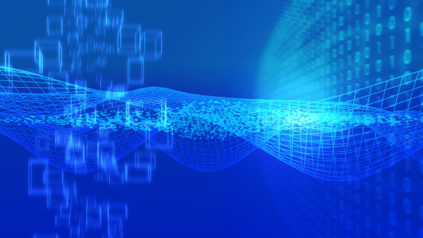 浅蓝色商务科技背景