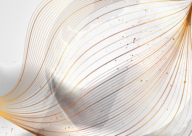 金色几何线条波纹