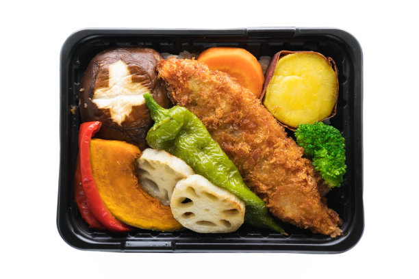 荤素搭配的美味盒饭