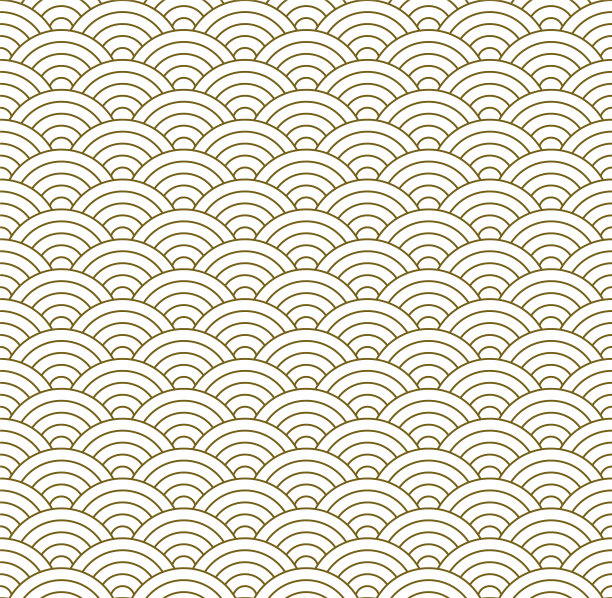 海水图案中式图案