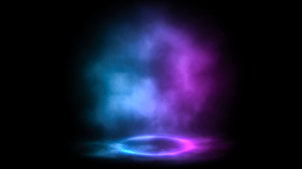 紫色光圈背景霓虹背景