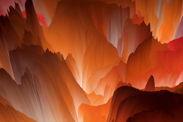 绚丽多彩的流动纹理图案