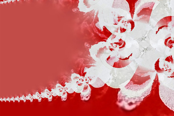 多彩几何花卉拼接图案