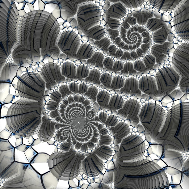 精美复古风圆形几何花纹