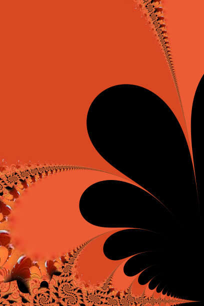 多彩几何花卉拼接图案