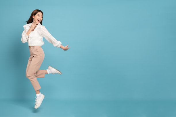 leaping