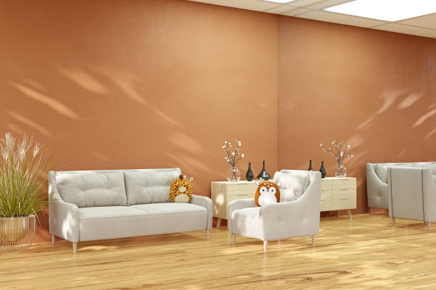 舒适简约的室内客厅场景